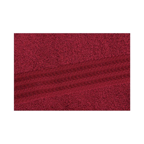 Rainbow Red piros pamut fürdőlepedő, 70 x 140 cm-image-2