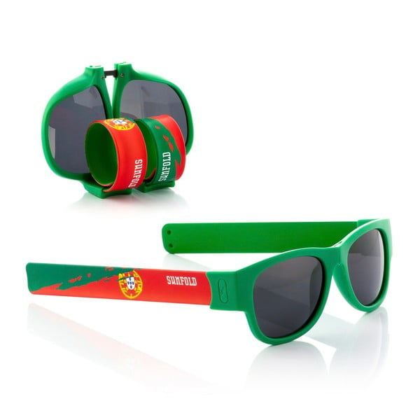 Sunfold Mondial Portugal zöld összecsukható napszemüveg - InnovaGoods