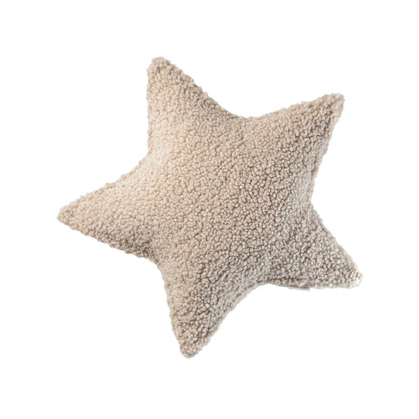 Világosbarna buklé párna gyerek kanapéhoz Star – Wigiwama