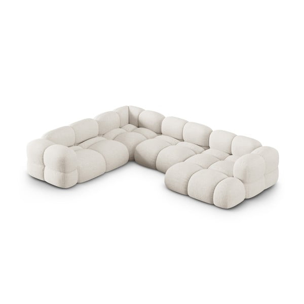 Bézs sarokkanapé (bal oldali-U alakú) Loretto – Cosmopolitan Design-image-2