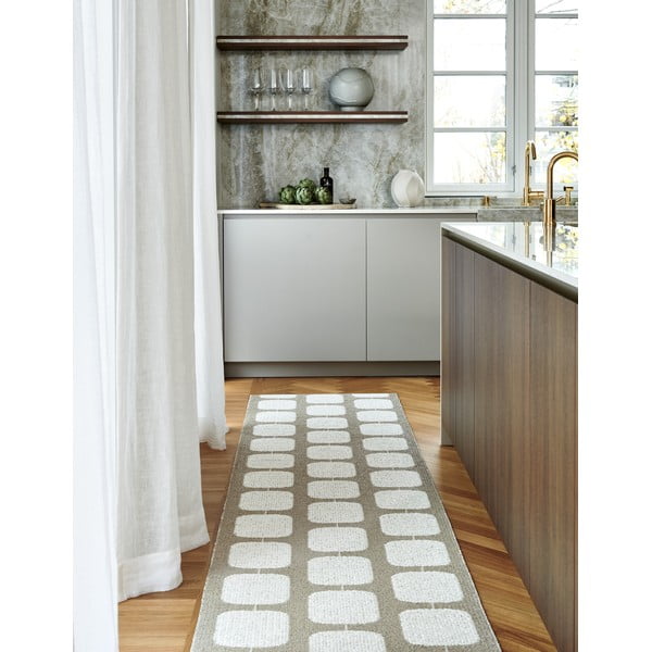 Bézs-krémszínű kültéri-beltéri szőnyeg 70x100 cm Sten Light Nougat – Pappelina-image-3