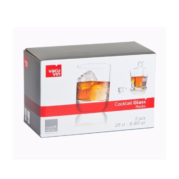 2 db whiskeys pohár, 260 ml - Vacu Vin-image-1