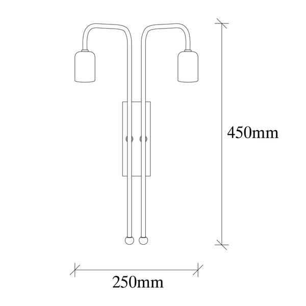 Aranyszínű fali lámpa Pahoma – Opviq lights-image-2