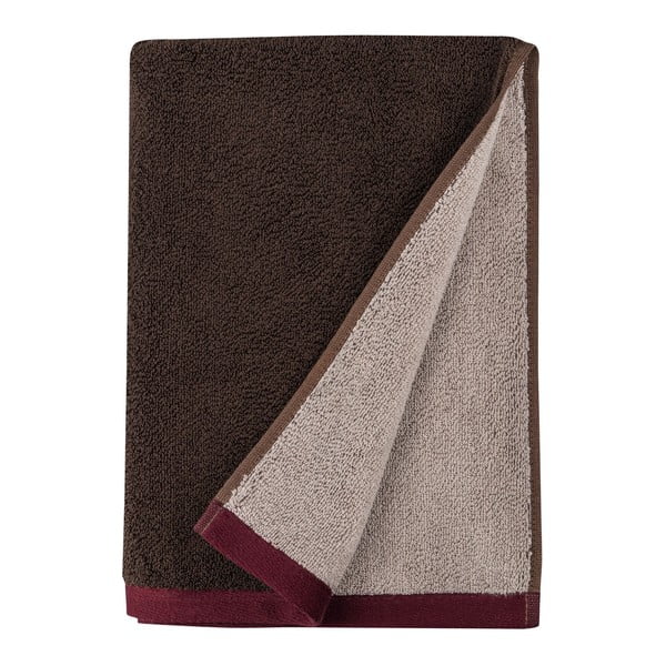 Barna frottír bio pamut törölköző szett 2 db-os 40x55 cm Soft – Mette Ditmer Denmark