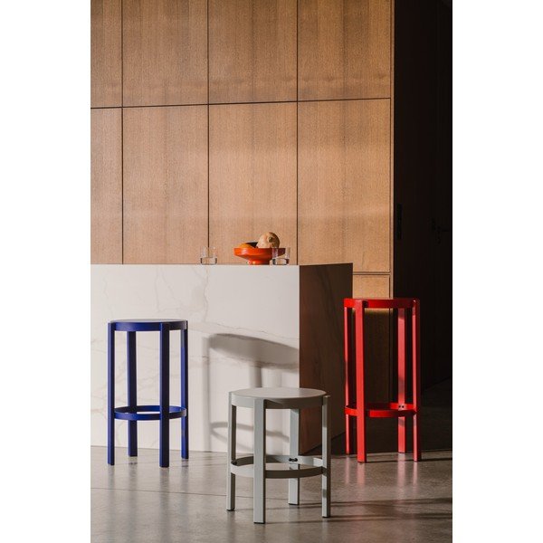 Piros acél bárszék (ülésmagasság 75 cm) Doon – noo.ma-image-1