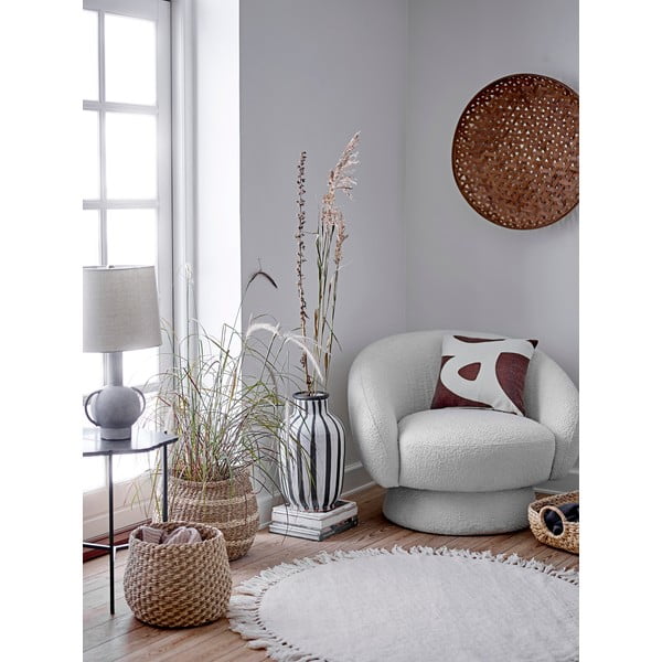 Nature bézs gyapjú szőnyeg, ⌀ 110 cm - Bloomingville-image-1