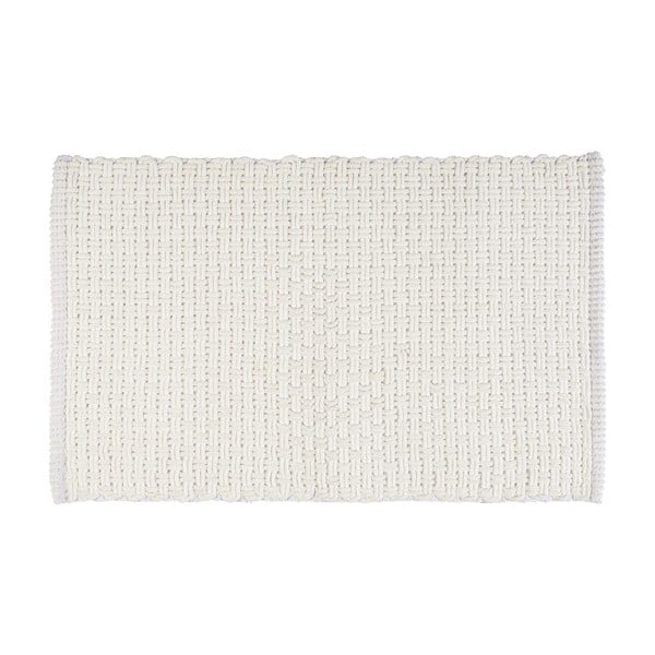 Fehér textil fürdőszobai kilépő 50x80 cm Ecoli – Wenko