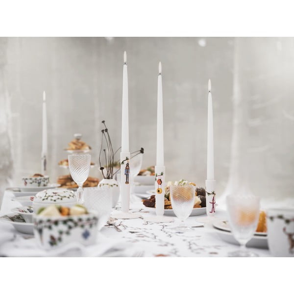 Hammershøi fehér karácsonyi kerámia gyertyatartó, magasság 12 cm - Kähler Design-image-1