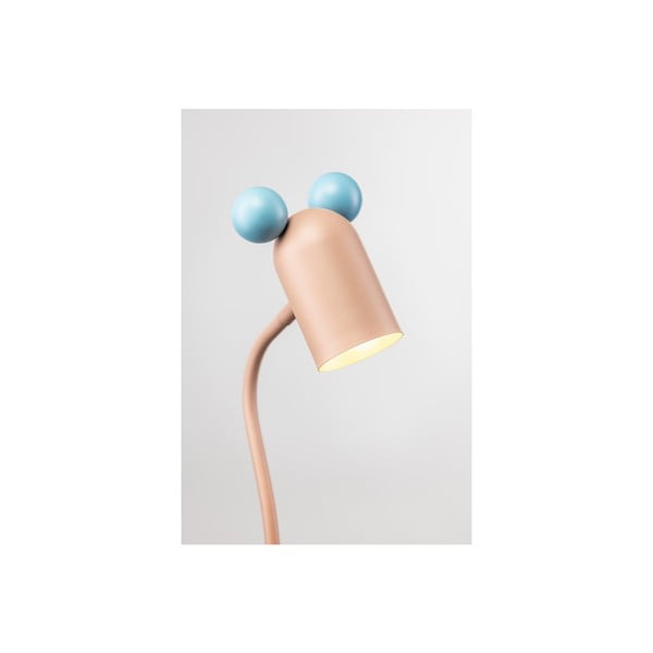 Világoskék-rózsaszín asztali lámpa fém búrával (magasság 50 cm) Mouse – GTV-image-4