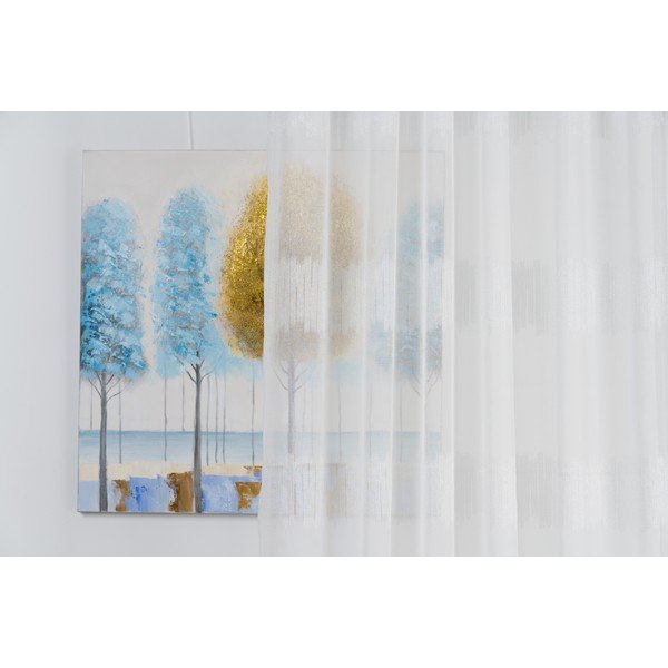 Fehér átlátszó függöny 140x260 cm Musette – Mendola Fabrics