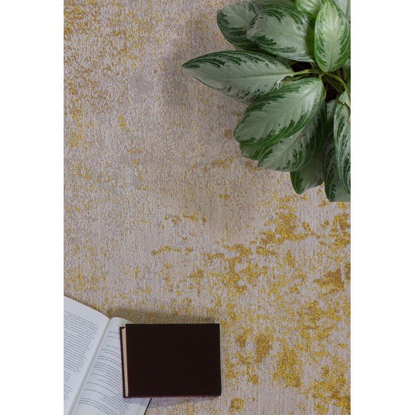 Okkersárga kültéri szőnyeg újrahasznosított szálakból 200x290 cm Dara – Asiatic Carpets-image-3