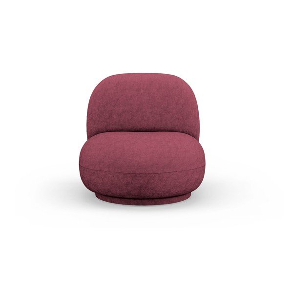 Borvörös forgó zsenília fotel Chuck – Micadoni -image-1