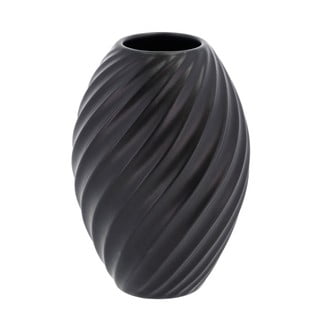 River fekete porcelán váza, magasság 16 cm - Morsø