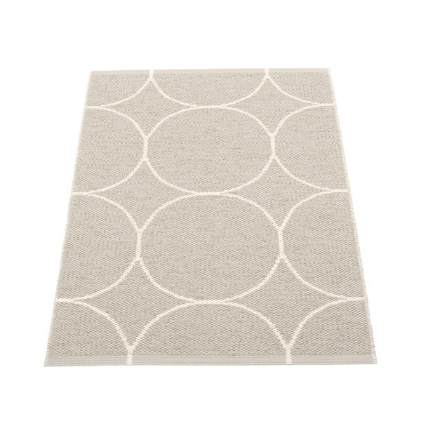 Krémszínű kültéri-beltéri szőnyeg 70x100 cm Boo Linen – Pappelina