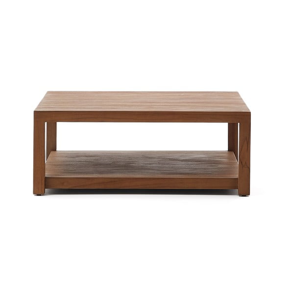 Natúr színű teakfa dohányzóasztal 90x90 cm Sashi – Kave Home-image-2