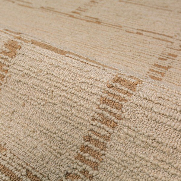 Natúr színű kézi szövésű gyapjú szőnyeg 140x200 cm Harris Modula Wool – Flair Rugs-image-3