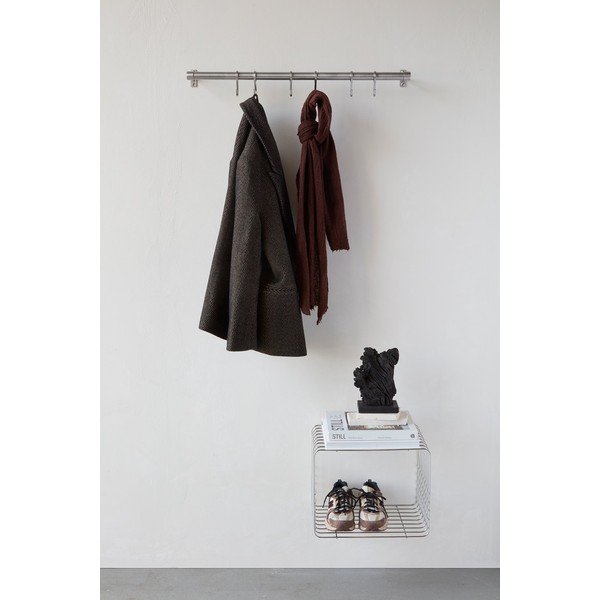 Matt ezüstszínű rozsdamentes acél fali fogas 70 cm Hang-It – Mette Ditmer Denmark-image-1
