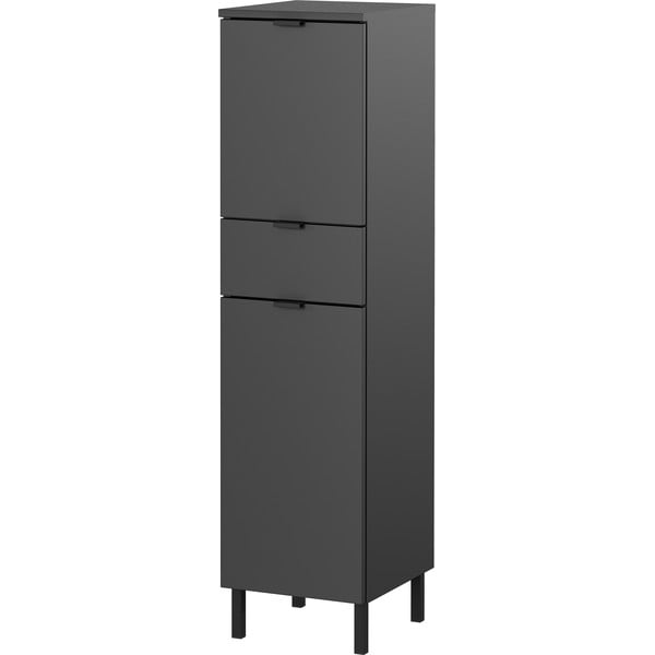 Antracitszürke magas-keskeny fürdőszoba szekrény 30x120 cm Arcena – Germania-image-2