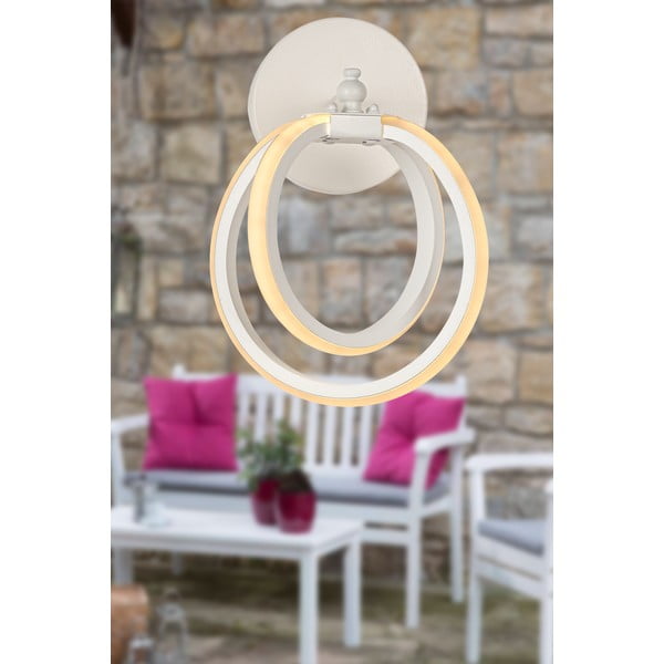 Fehér fém LED fali lámpa Sezen – Squid Lighting-image-1