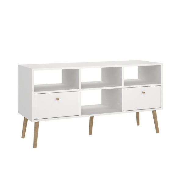 Fehér TV-állvány 117x61 cm Bodo – Tvilum-image-2