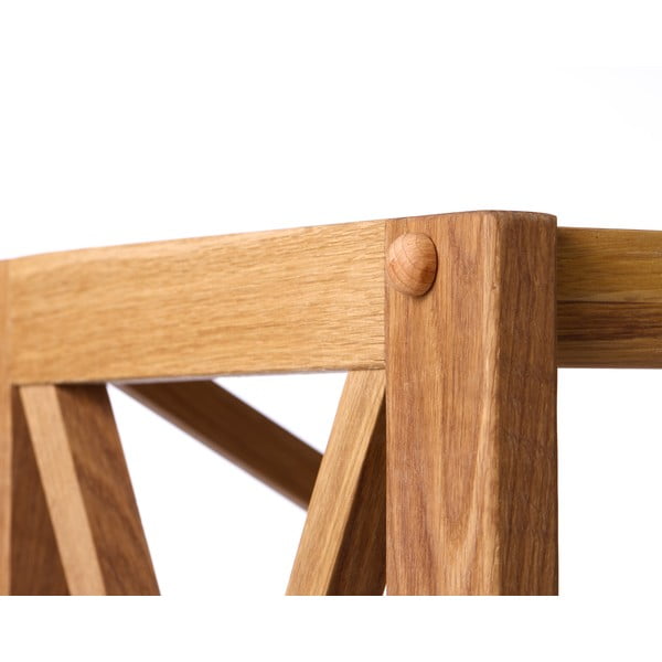 Natúr színű tölgyfa polcos állvány 70x198 cm X-Shelf – Unique Furniture-image-3