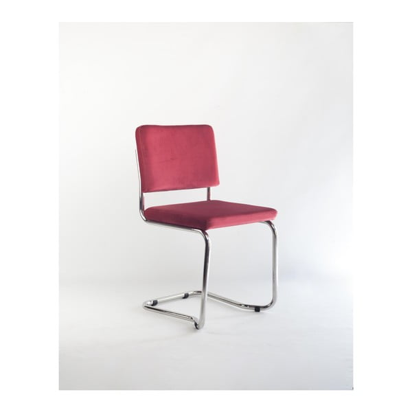 Bertha szék vörös bársony kárpittal, - Velvet Atelier