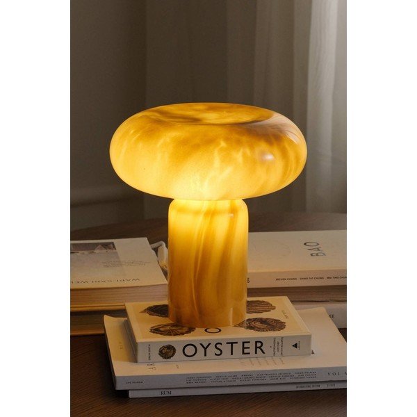 Khaki üveg asztali lámpa (magasság 28 cm) Aurora – Ellos Home-image-1