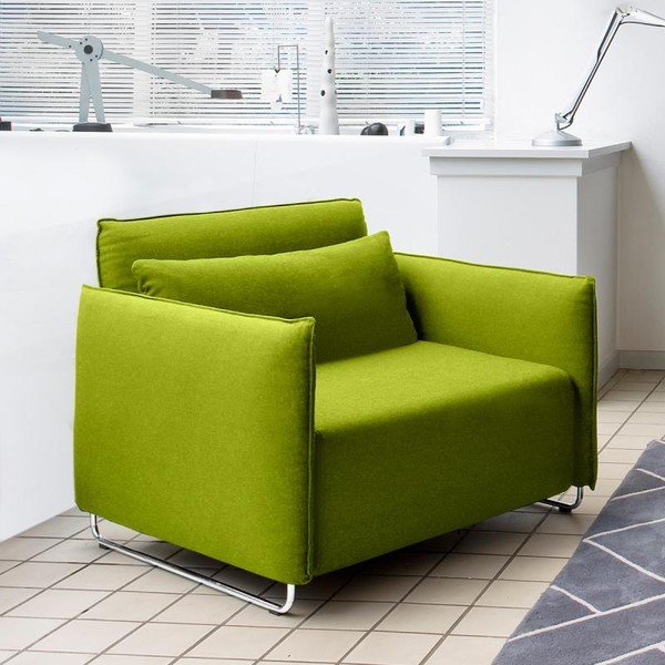 Cord limezöld kinyitható fotel - Softline-image-1
