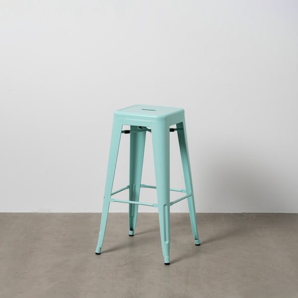 Türkiz fém bárszék szett 2 db-os (ülésmagasság 76,5 cm) – Ixia-image-1
