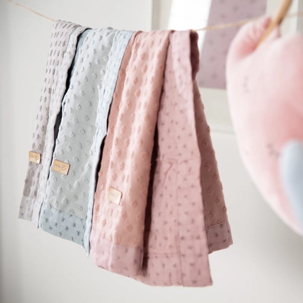 Rózsaszín gyerek takaró 80x80 cm Lil Planet – Roba-image-1