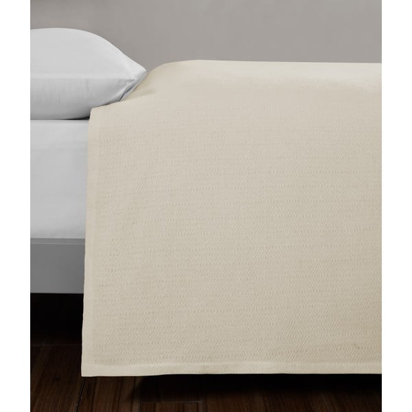 Krémszínű pamut ágytakaró franciaágyra 200x230 cm Serenity – Mijolnir-image-3