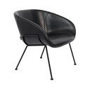 Feston fekete műbőr fotel - Zuiver