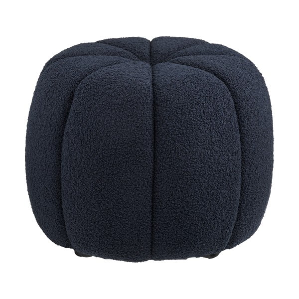 Sötétkék buklé puff Paisley – House Nordic-image-2