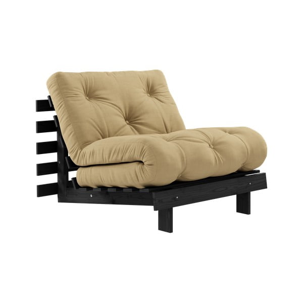 Mustársárga fotel Roots Black Night – Karup Design