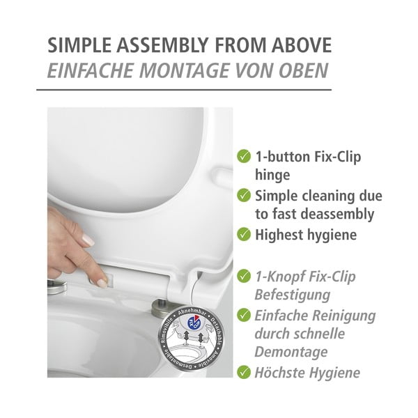 WC-ülőke automatikus záródással 37 x 44,5 cm Rollin'Art Red Blossom – Wenko-image-4