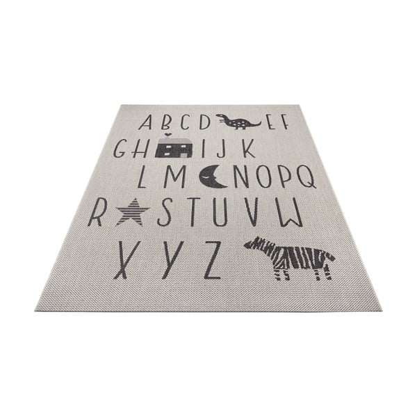 Letters krémszínű szőnyeg gyerekeknek, 160x230 cm - Ragami-image-2