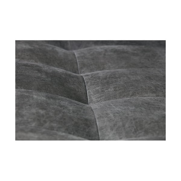 Fekete bőrutánzat kanapé 277 cm Rodeo – WOOOD-image-3