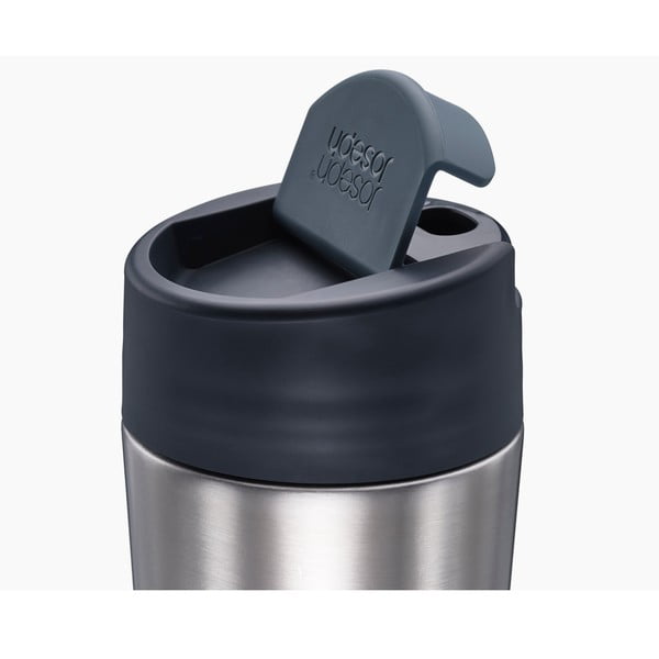 Sötétkék-fényes ezüstszínű utazóbögre 450 ml Sipp – Joseph Joseph-image-4