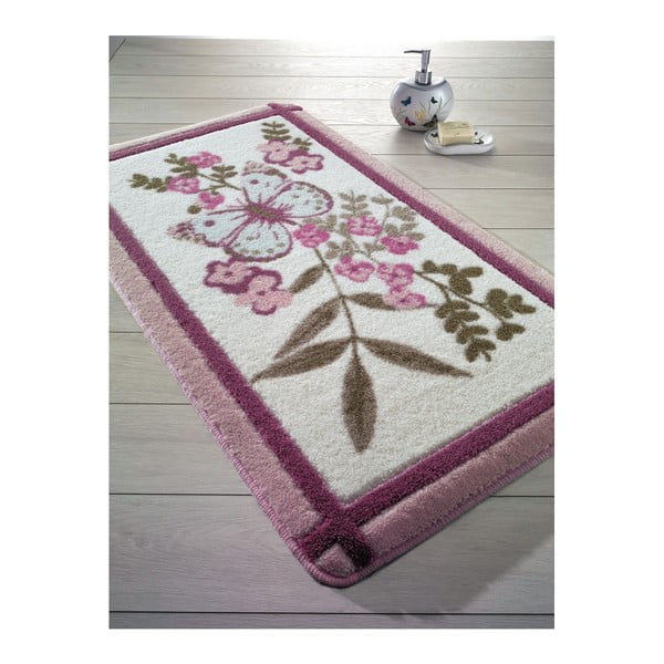 May rózsaszín fürdőszobai szőnyeg, 55 x 57 cm