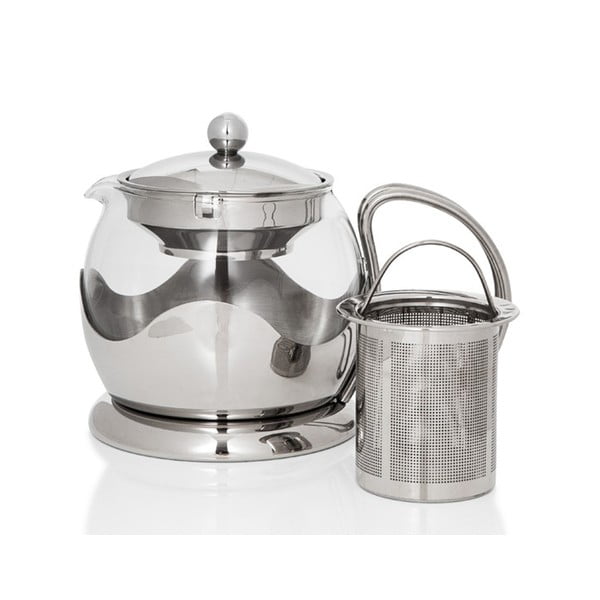Infuser rozsdamentes teáskanna szűrővel, 750 ml - Sabichi-image-1