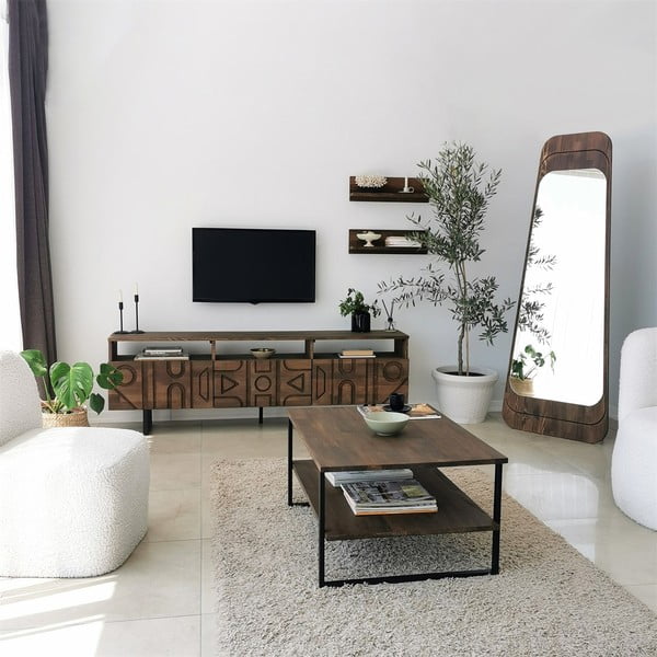 Barna dohányzóasztal 60x85 cm Neta – Neostill-image-2