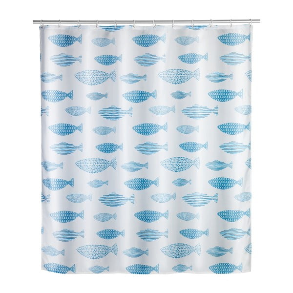 Aquamarin penészálló zuhanyfüggöny, 180 x 200 cm - Wenko