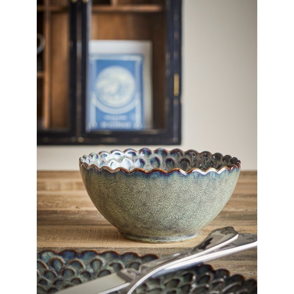 Szürke kerámia leveses tálka szett 4 db-os 625 ml Katrina – Bloomingville-image-1