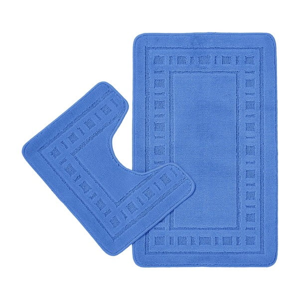 Kék fürdőszobai kilépő szett 2 db-os 80x50 cm Armoni - Catherine Lansfield