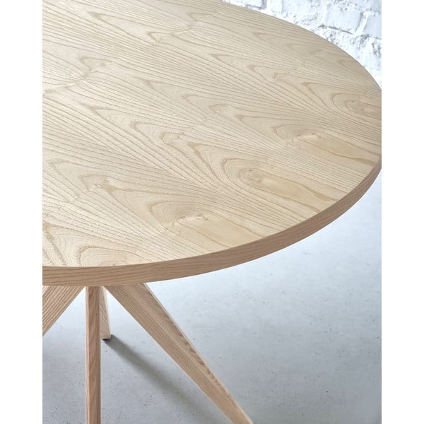 Kőrisfa étkezőasztal 90x90 cm Jubi – Ragaba-image-3