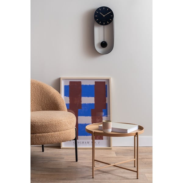 Bézs fém kerek dohányzóasztal ø 50 cm Meseta  – Leitmotiv-image-1