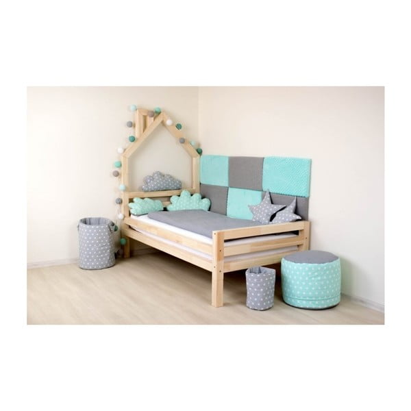 4 db-os természetes fenyő ágymagasító láb szett, magasság 20 cm - Benlemi-image-3