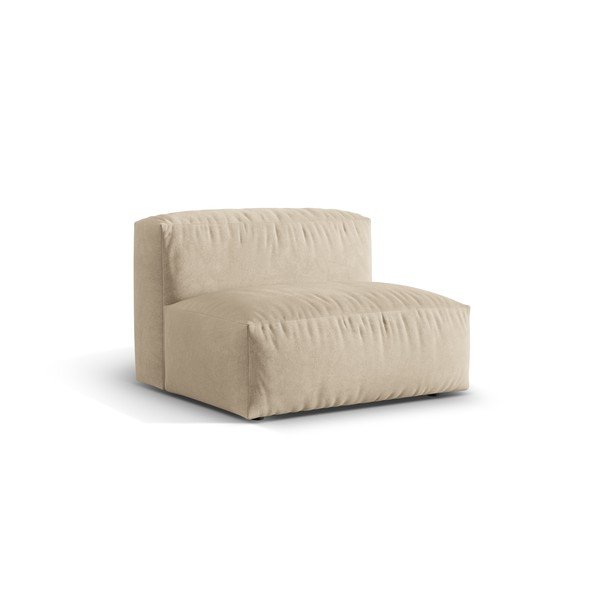 Bézs bársony kanapé modul (középső rész) Martina – Micadoni -image-2