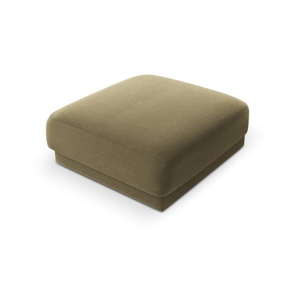 Zöld bársony puff Miley  – Micadoni Home-image-4