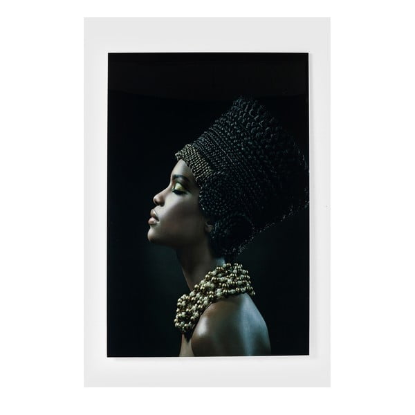 Royal Headdress Profile üvegezett kép, 150 x 100 cm - Kare Design